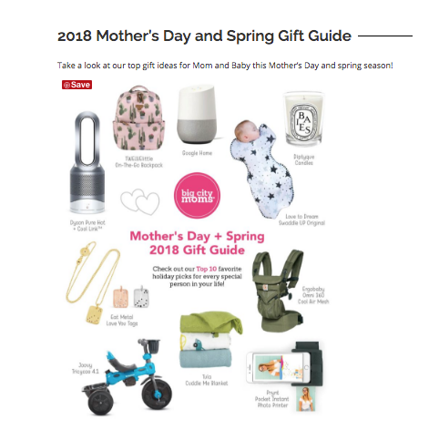 Big City Moms Mother's Day Gift Guide