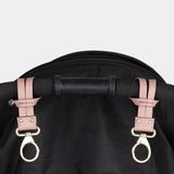 On-The-Go Diaper Bag Stroller Clips 2.0 in Pink