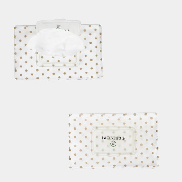 Refillable Baby Wipe Pouch in Polka Dot