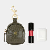 Little Pouch Charm for Diaper Bag in Olive Croc