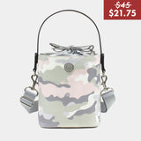 On-The-Go Insulated Bottle Bag in Blush Camo