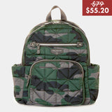 Little Companion Diaper Bag Backpack in Camo Print 2.0