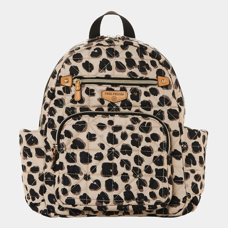Little Companion Diaper Bag Backpack in Leopard Print
