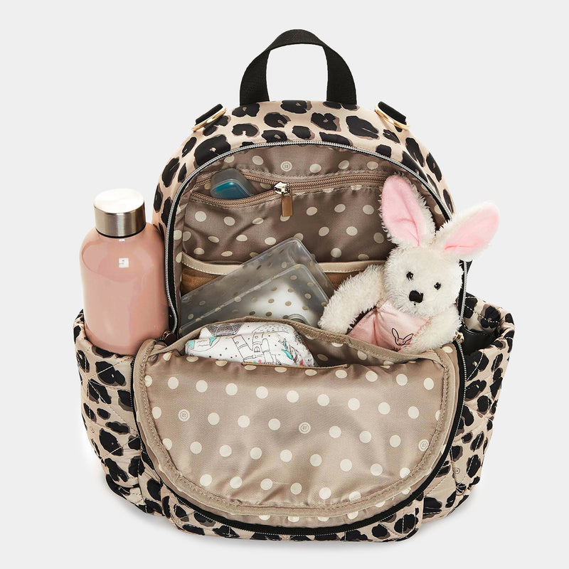 asos mini suede leopard print backpack Little Companion Diaper Bag Backpack in Leopard Print 2.0 – TWELVElittle