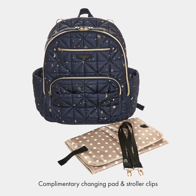 Companion Diaper Bag Backpack in Midnight Print 3.0
