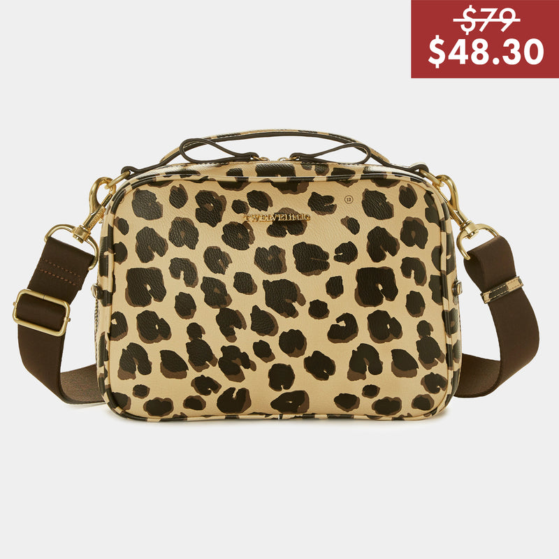 Luxe Diaper Clutch in Leopard Print