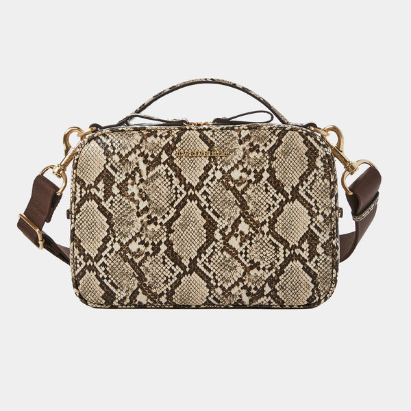 Luxe Diaper Clutch for Diaper Bag in Embossed Snake