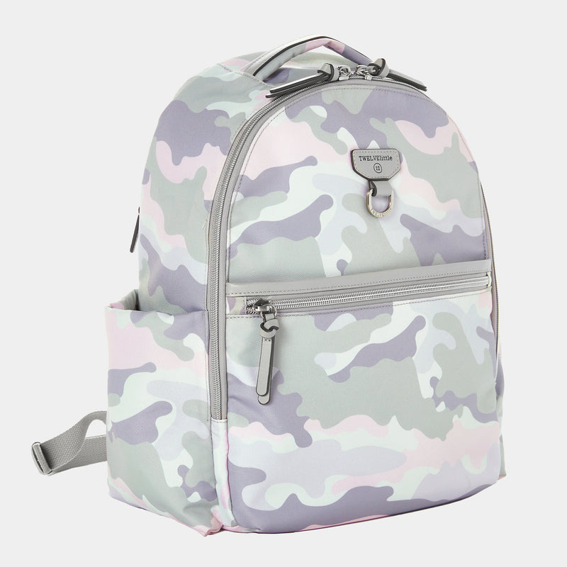 Midi-Go Diaper Bag Backpack in Blush Camo