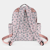 Midi-Go Diaper Bag Backpack in Pink Leopard
