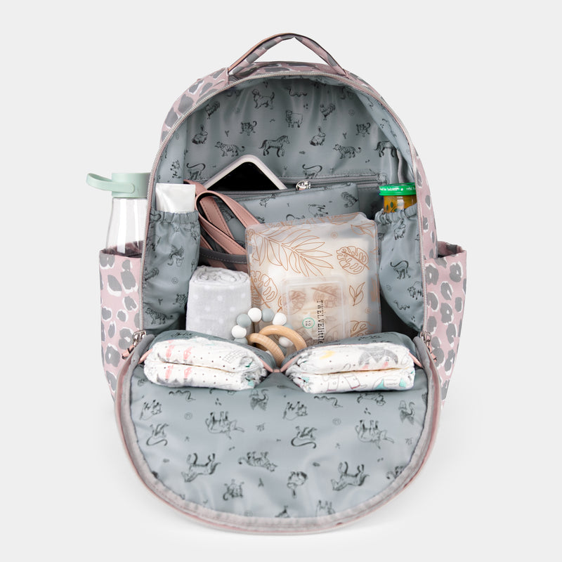 Midi-Go Diaper Bag Backpack in Pink Leopard ***SOLD OUT, BUT