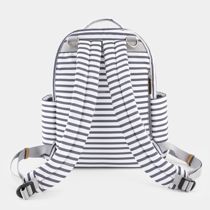 Midi Go Diaper Bag Backpack in Stripe TWELVElittle