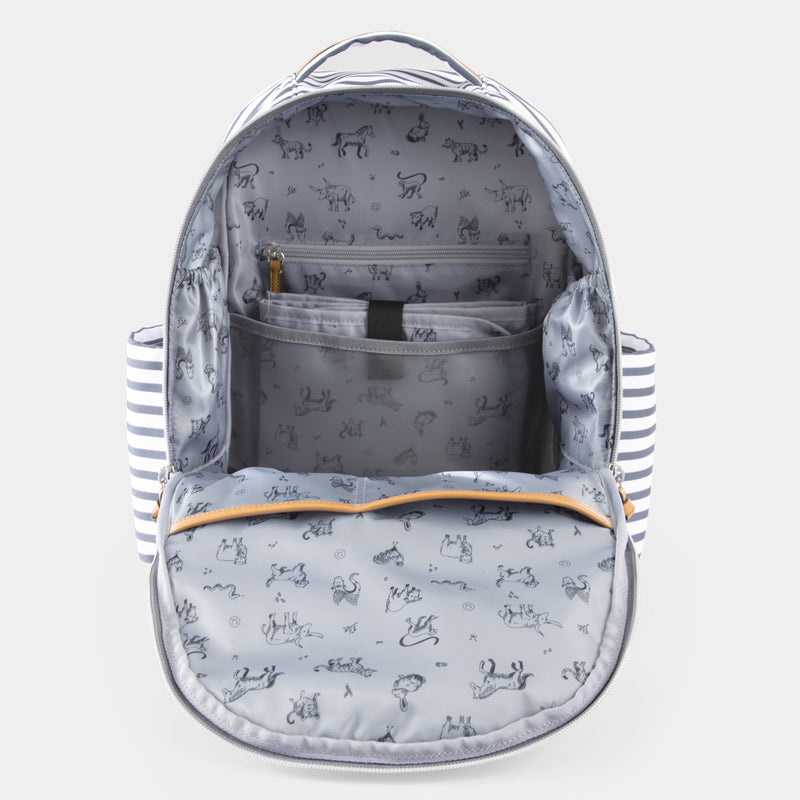 Midi-Go Diaper Bag Backpack in Stripe