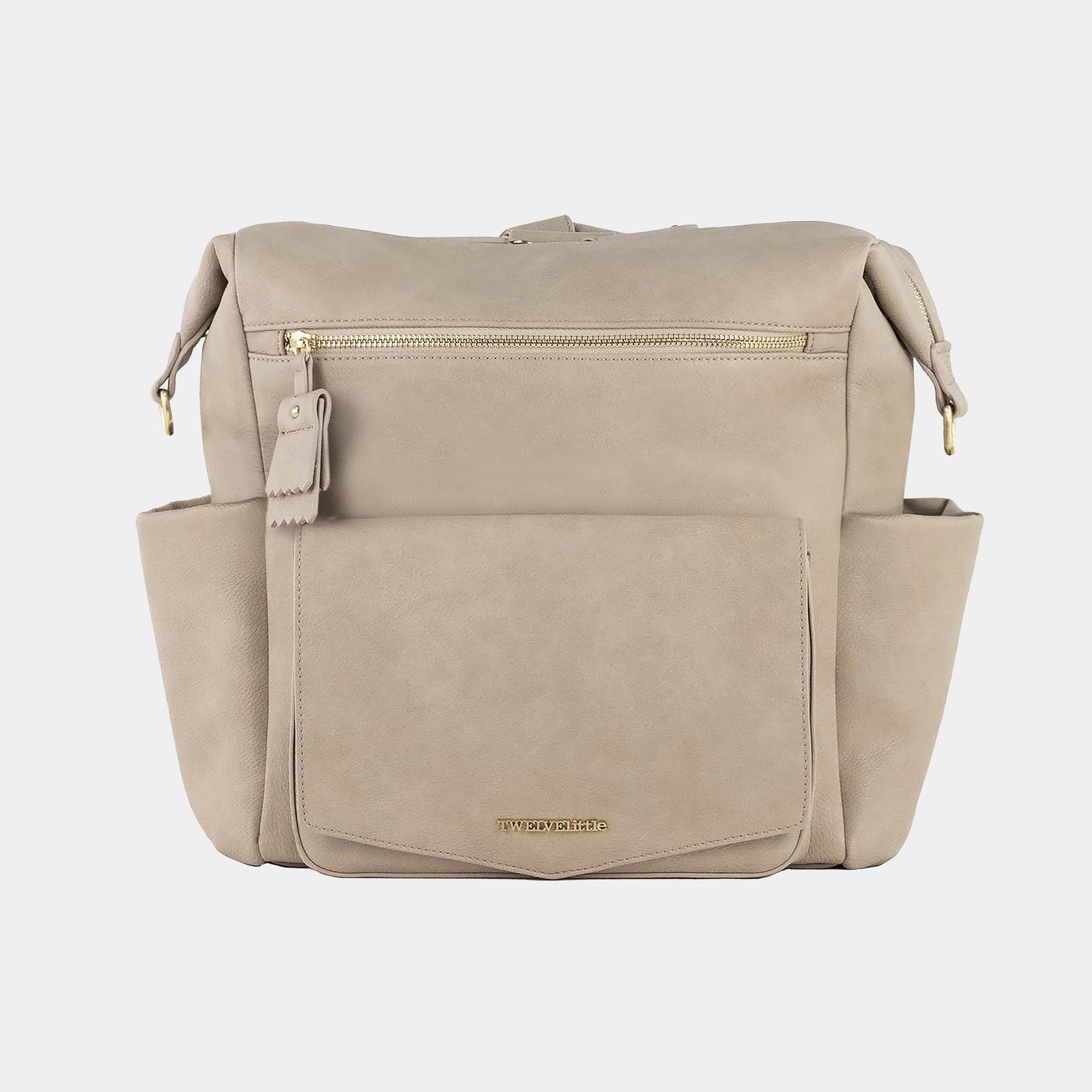 Peek-A-Boo Diaper Bag Hobo Backpack in Latte | TWELVElittle