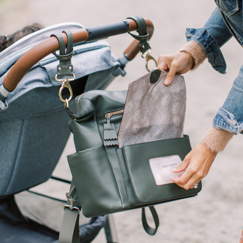 Peek-A-Boo Vegan Leather Convertible Hobo Backpack 1.0 in Olive