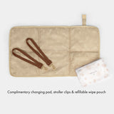 Peek-A-Boo Vegan Leather Diaper Bag Satchel 2.0 in Toffee