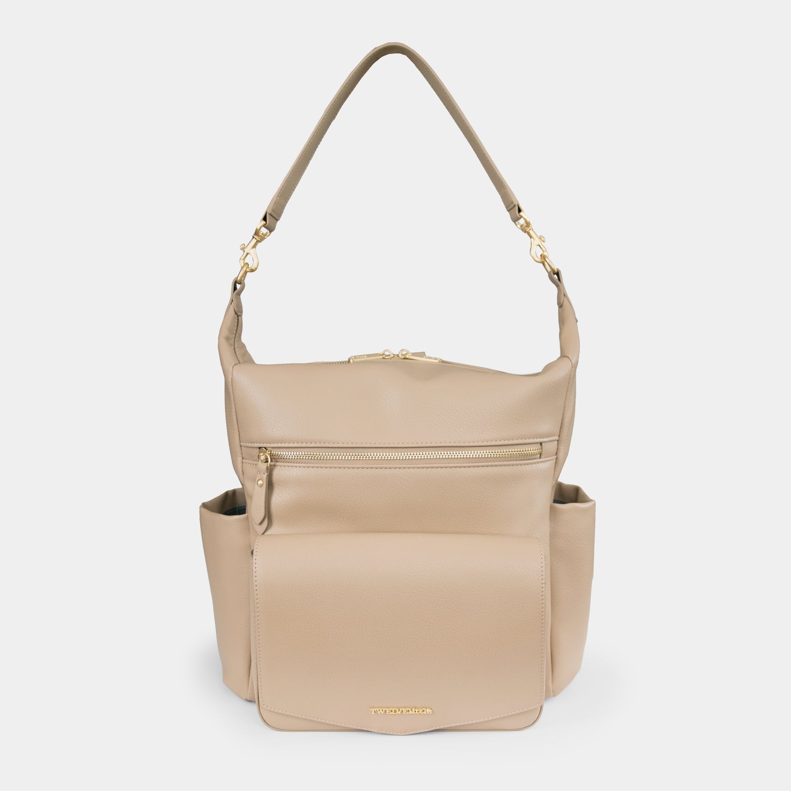 HOBO Taupe Leather Backpack HOBO Harley Pebbled Leather Hobo – Bliss main image 4