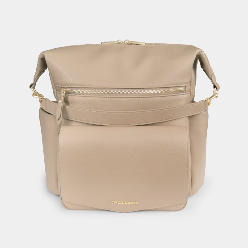 Peek-A-Boo Vegan Leather Convertible Hobo Backpack 2.0 in Taupe – TWELVElittle Peek-A-Boo Vegan Leather Convertible Hobo Backpack 2.0 in Taupe – TWELVElittle