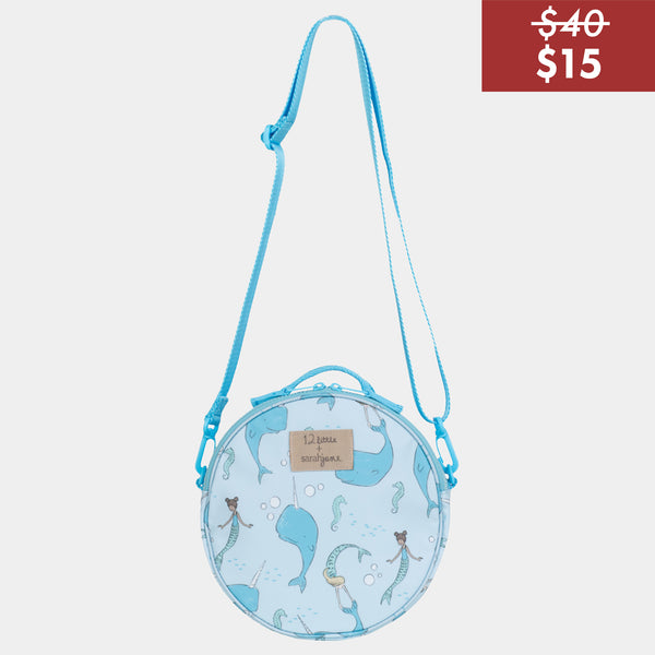 Under-the-Sea Round bag in Blue