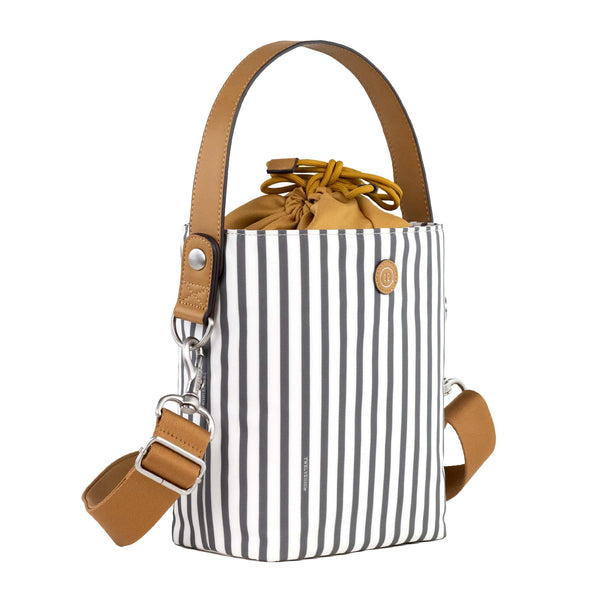 On-The-Go Insulated Bottle Bag in Stripe