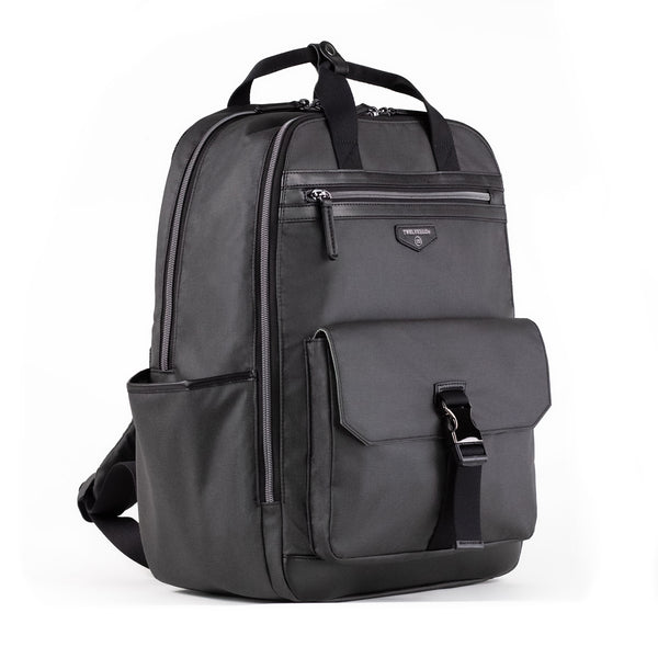 Unisex Courage Diaper Bag Backpack in Charcoal