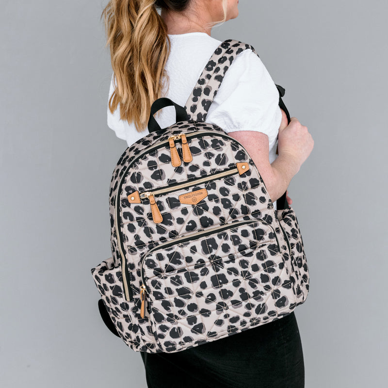Companion Diaper Bag Backpack in Leopard Print 3.0