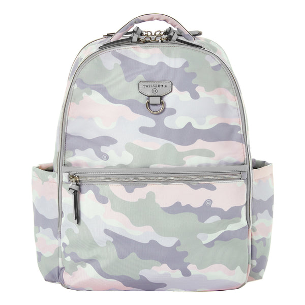 On-The-Go Diaper Bag Backpack in Blush Camo