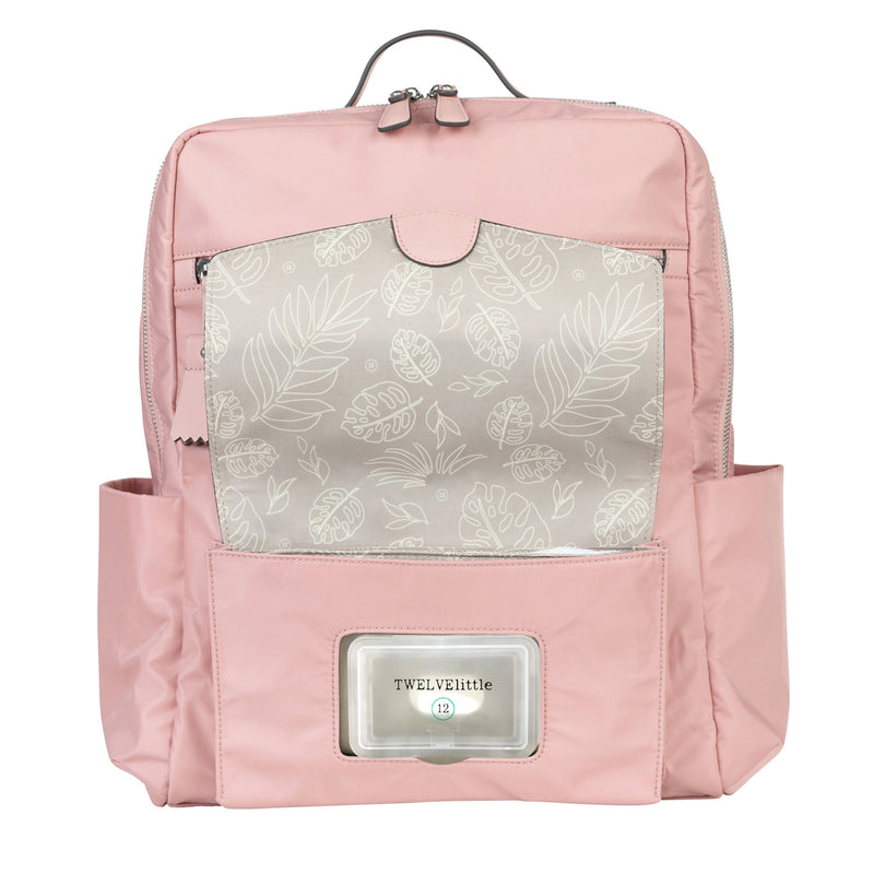 Peek-A-Boo Diaper Bag Backpack in Blush Pink