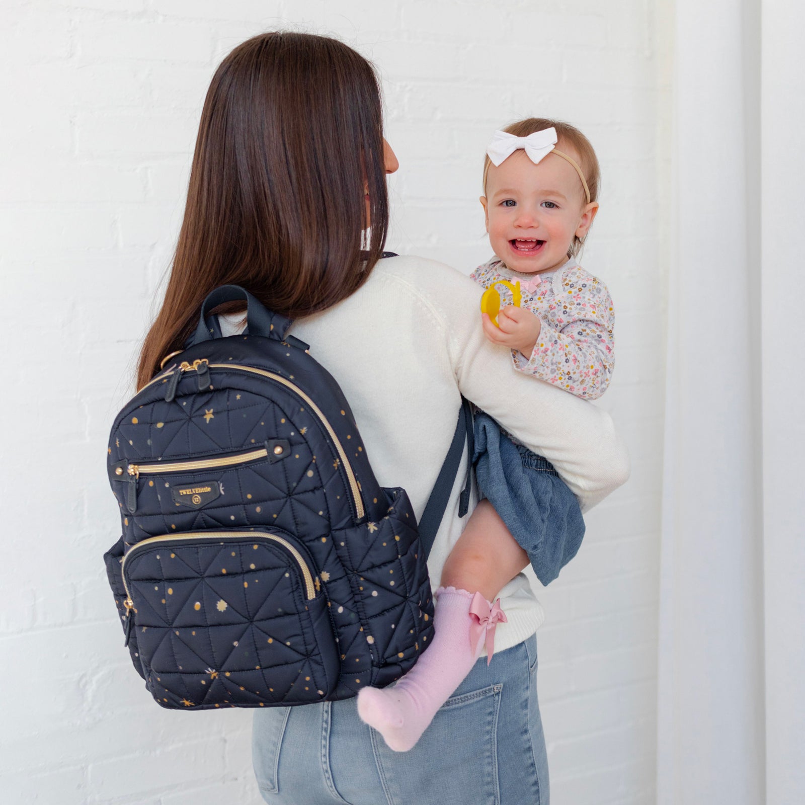 Little Companion Diaper Bag Backpack in Midnight Print 2.0 TWELVElittle