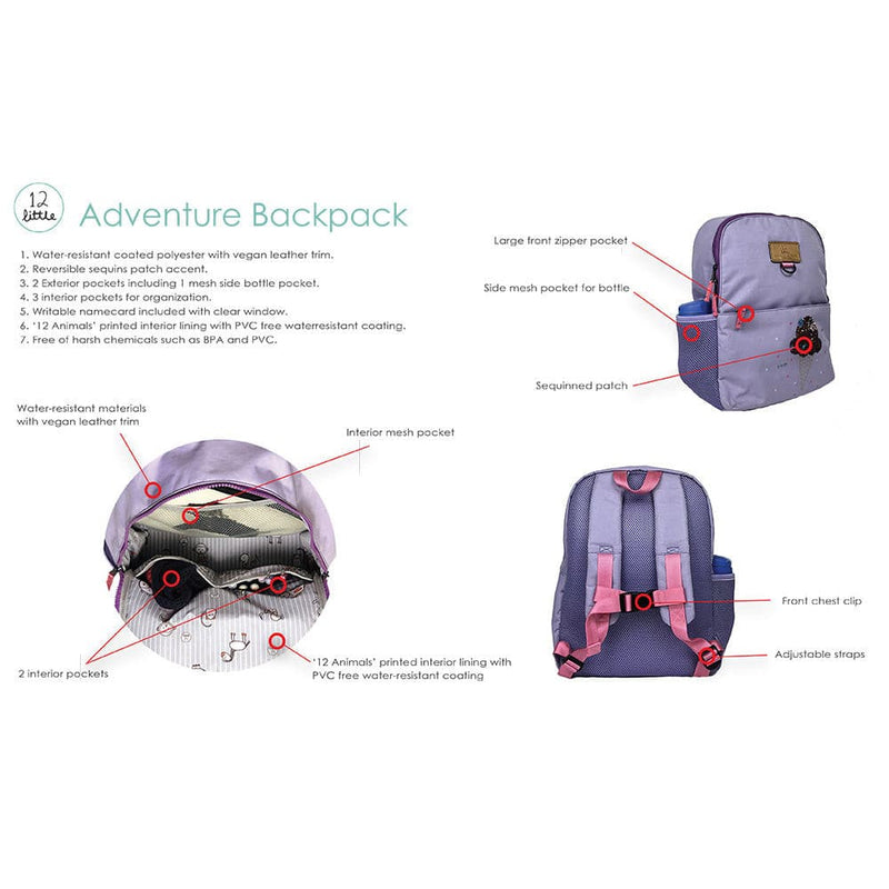 Adventure Kids Backpack in Black *FINAL SALE* – TWELVElittle