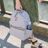 Midi-Go Diaper Bag Backpack in Stripe