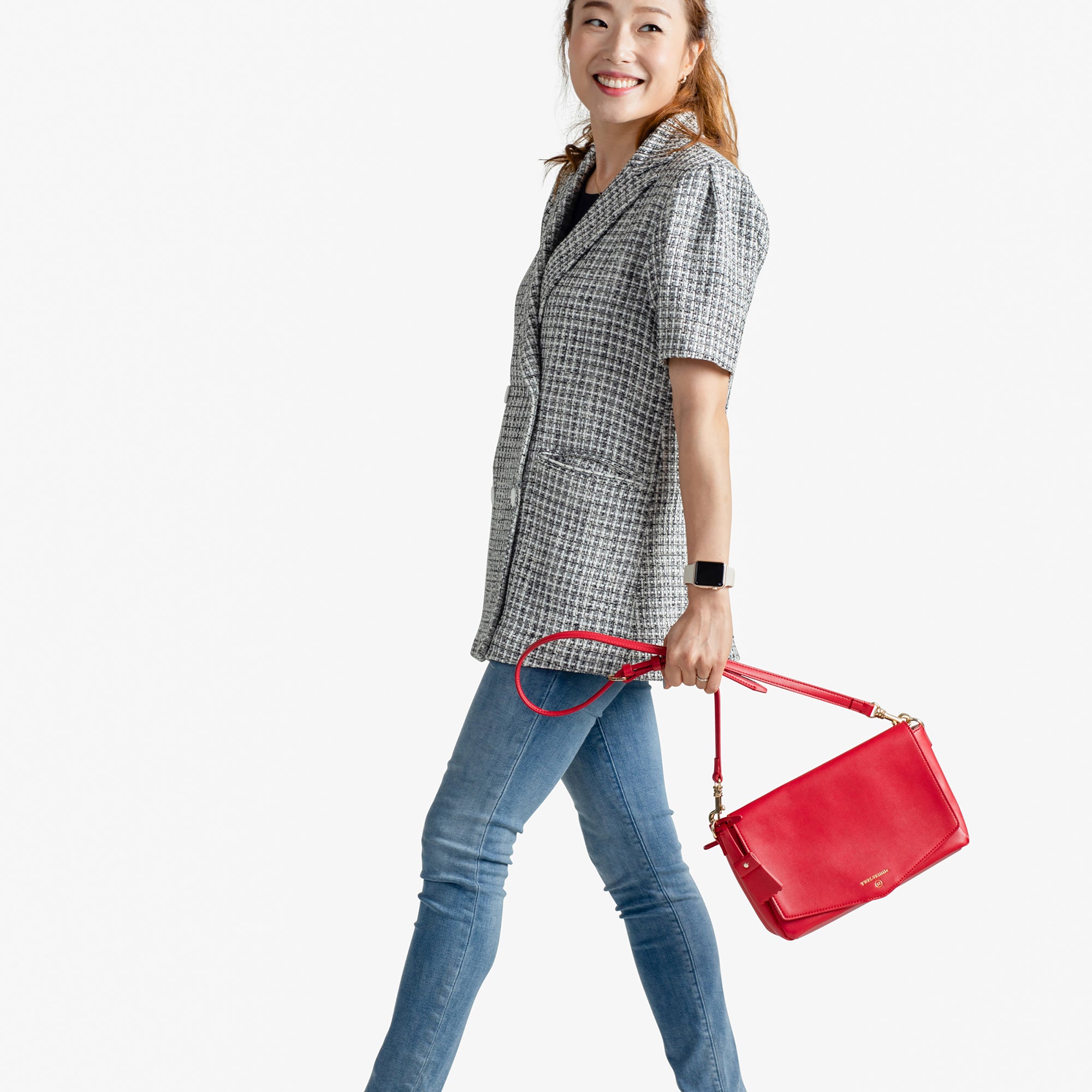 PeekABoo Crossbody in Red TWELVElittle